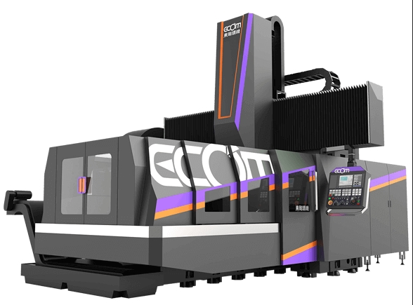 龙门加工中心机 DMC-2142－X轴、Y轴、Z轴行程分别为4200 / 2100 / 1000 mm，X轴、Y轴、Z轴快速进给速度分别为20 / 20 / 15 m/min